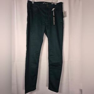 NWT DESIGN LAB Green High Rise Skinny Stretch Jeans Women's Size 30